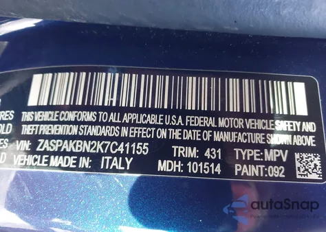 2019 Alfa Romeo Stelvio Ti Awd z USA, uszkodzony, nr VIN ZASPAKBN2K7C41155